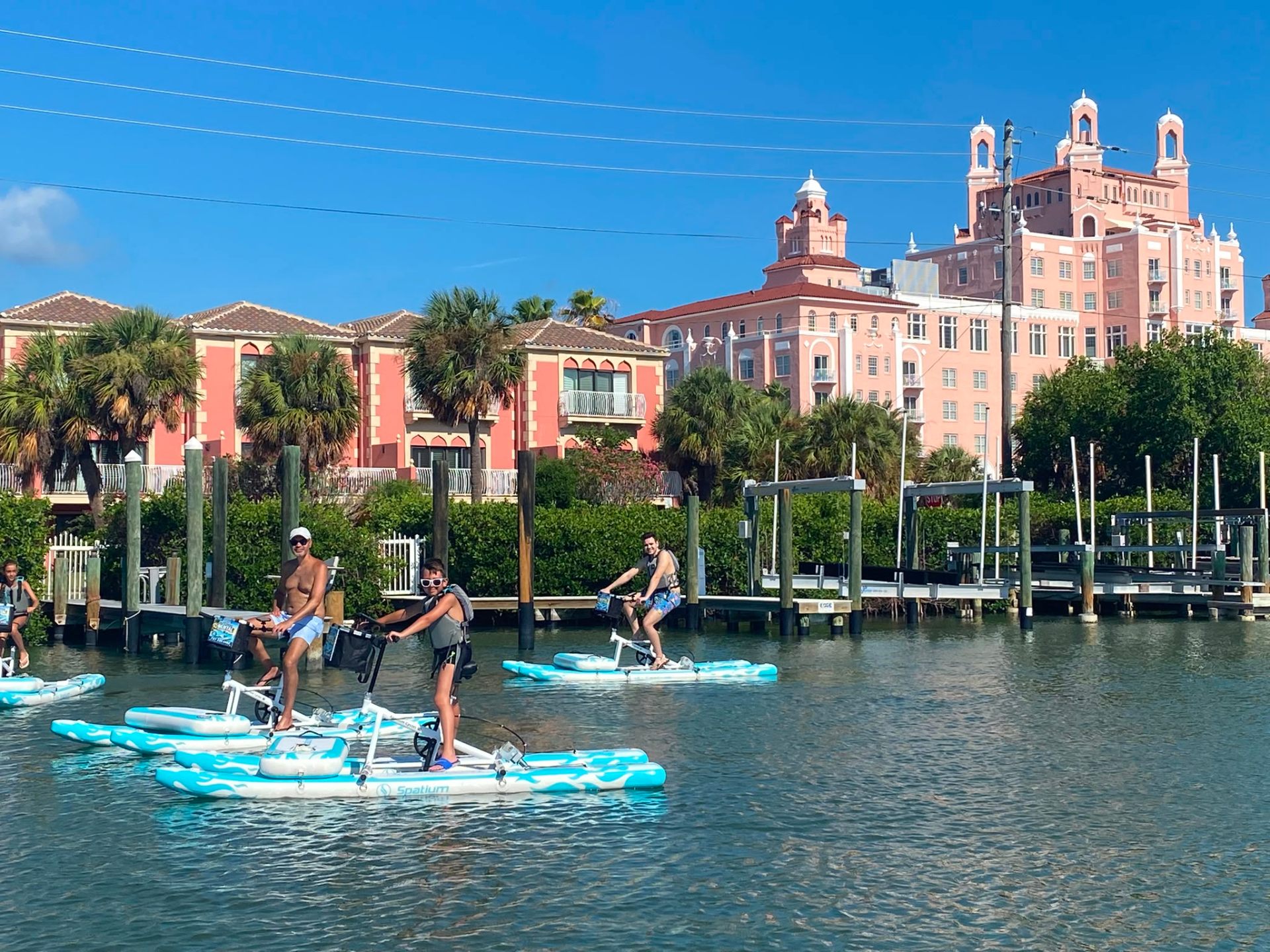 Spatium water bikes on the water
