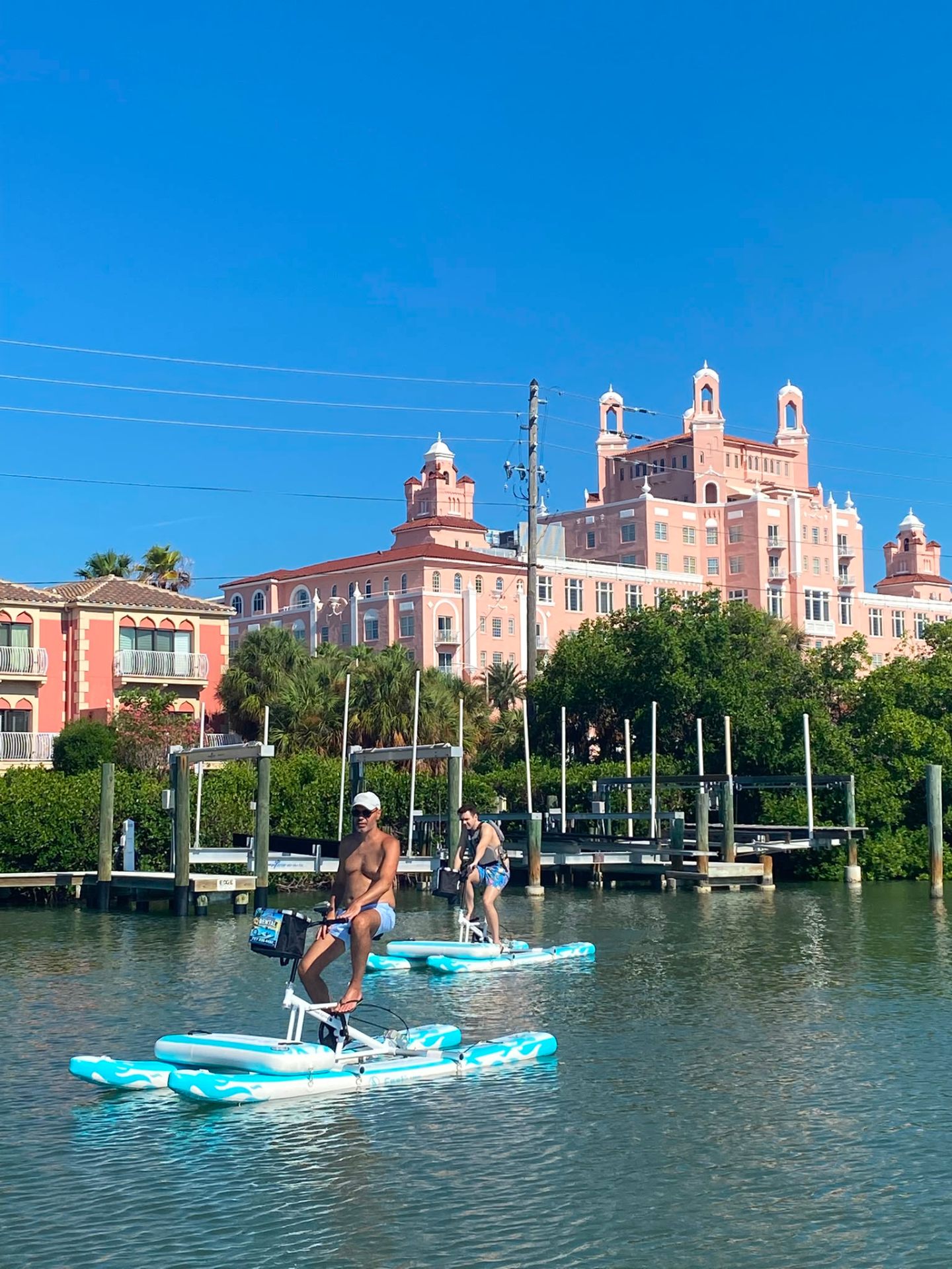 Cruising the Florida coast on a water bike